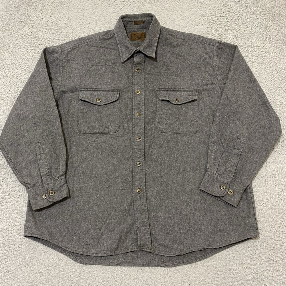 St. John's Bay Charcoal Button-Up Shirt